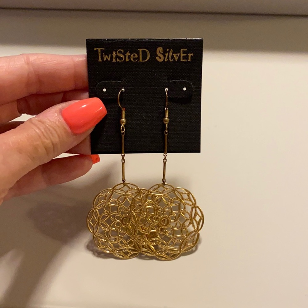 Twisted Silver Earrings